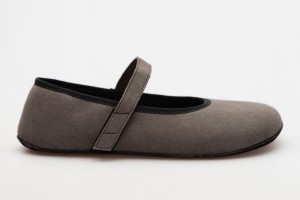 Ahinsa Ananda Wildleder Barfuß Ballerinas Damen Grau | YTK8432UE