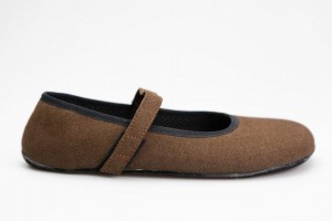 Ahinsa Ananda Wildleder Barfuß Ballerinas Damen Braun | ARB8830LP