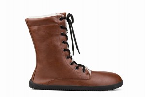 Ahinsa Jaya Barfuß Winterstiefel Damen Braun | ZBN1192QI