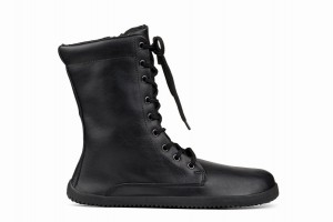 Ahinsa Jaya Zip-up Barfuß Winterstiefel Damen Schwarz | HBH1065WY