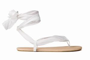 Ahinsa Ribbon Ankle-tie Barfuß Sandalen Damen Beige | XNX3518BM