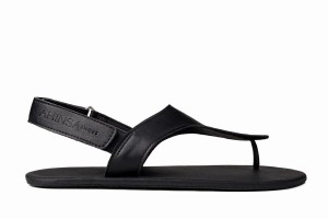 Ahinsa Simple Barfuß Sandalen Damen Schwarz | RTQ7040AB