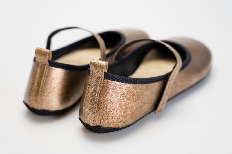 Ahinsa Ananda Barfuß Ballerinas Damen Gold | IEQ613VX