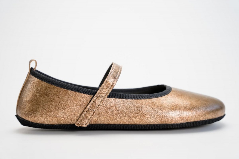 Ahinsa Ananda Barfuß Ballerinas Damen Gold | IEQ613VX