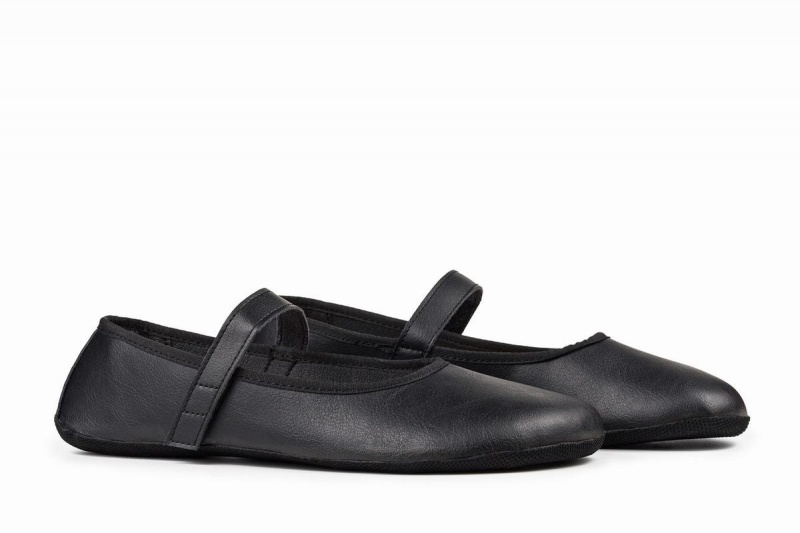 Ahinsa Ananda Barfuß Ballerinas Damen Schwarz | XWX3719XB