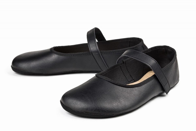 Ahinsa Ananda Barfuß Ballerinas Damen Schwarz | XWX3719XB