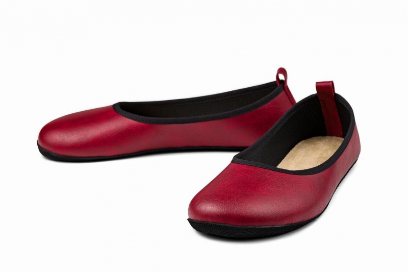 Ahinsa Ananda Narrow Barfuß Ballerinas Damen Bordeaux | RWY7051SD