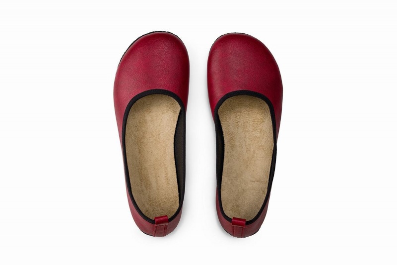 Ahinsa Ananda Narrow Barfuß Ballerinas Damen Bordeaux | RWY7051SD