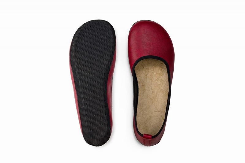 Ahinsa Ananda Narrow Barfuß Ballerinas Damen Bordeaux | RWY7051SD