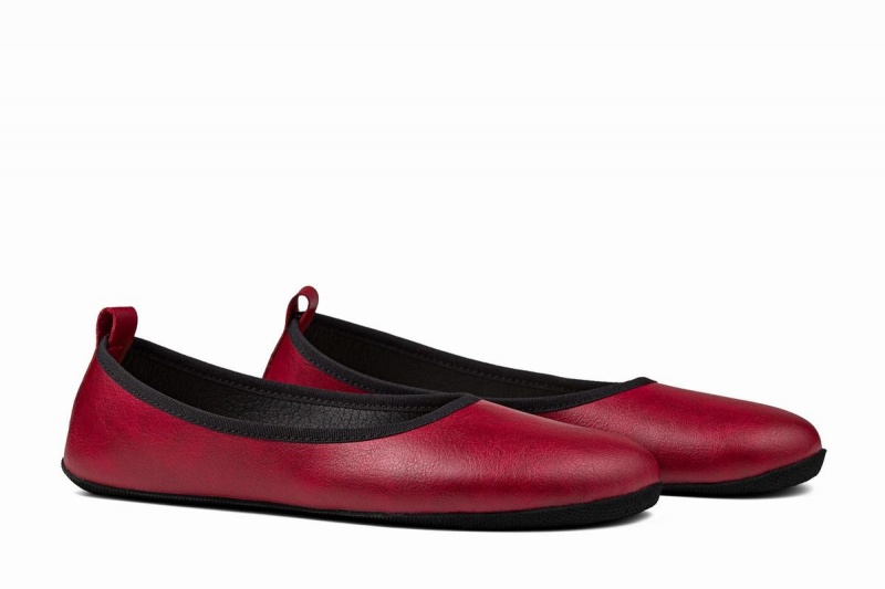 Ahinsa Ananda Narrow Barfuß Ballerinas Damen Bordeaux | RWY7051SD