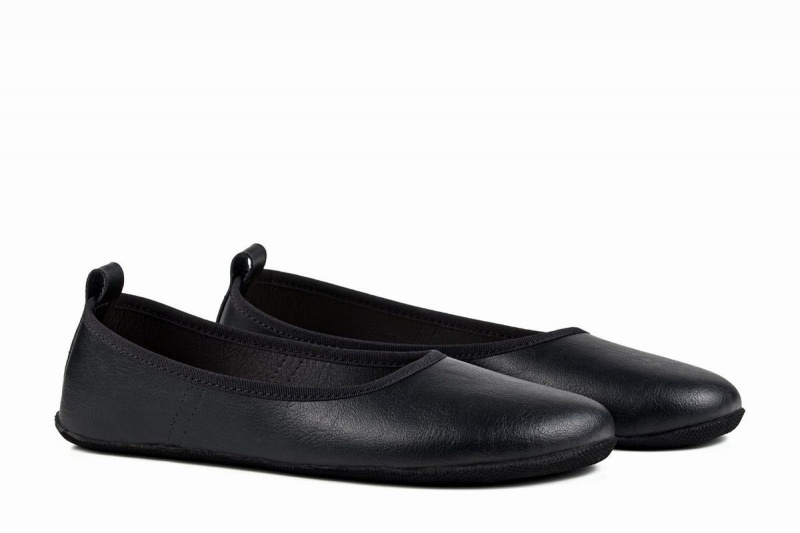 Ahinsa Ananda Narrow Barfuß Ballerinas Damen Schwarz | BJJ5621YD