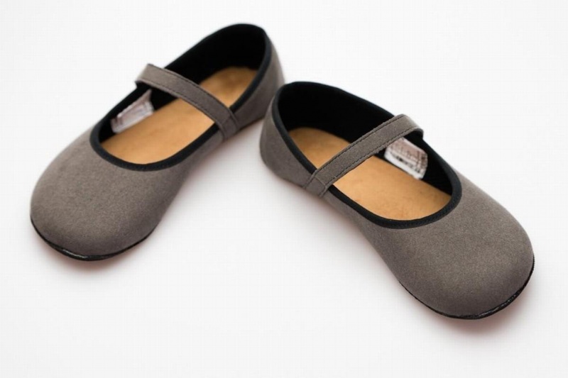 Ahinsa Ananda Wildleder Barfuß Ballerinas Damen Grau | YTK8432UE