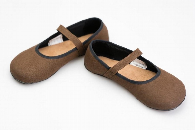 Ahinsa Ananda Wildleder Barfuß Ballerinas Damen Braun | ARB8830LP