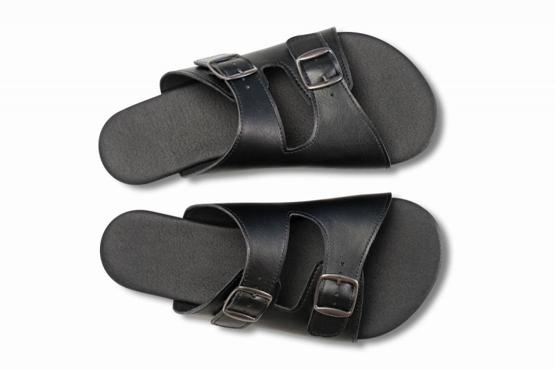 Ahinsa Barfuß Sandalen Damen Schwarz | GXY4438YA