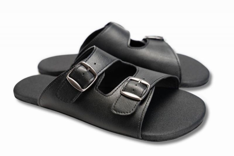 Ahinsa Barfuß Sandalen Damen Schwarz | GXY4438YA