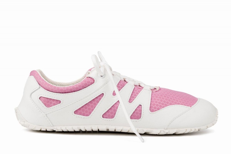 Ahinsa Chitra Run Barfuß Laufschuhe Damen Rosa Weiß | QNH7518TF