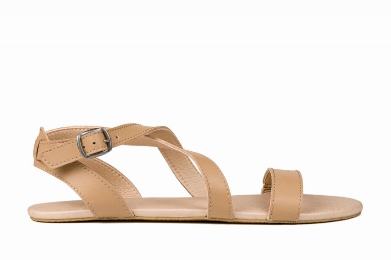 Ahinsa Hava Barfuß Sandalen Damen Beige | UAF9334MG