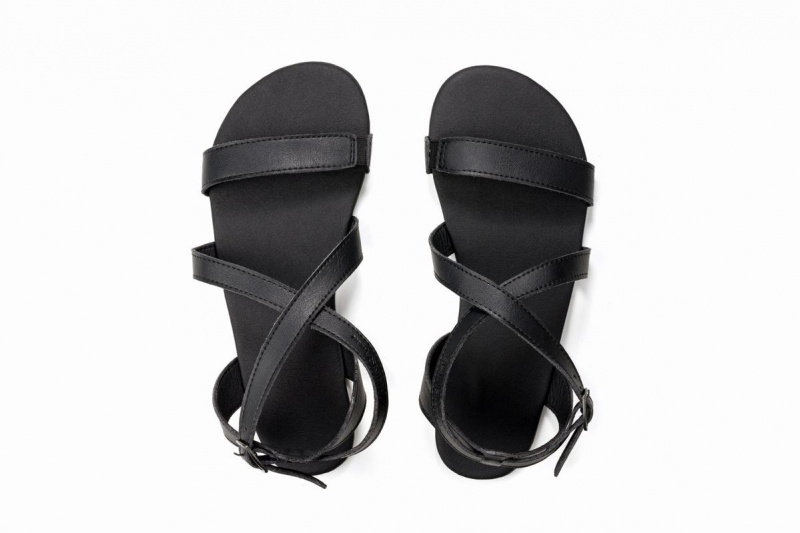 Ahinsa Hava Barfuß Sandalen Damen Schwarz | IUJ538LZ