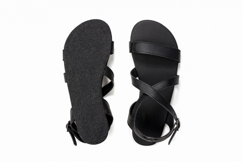 Ahinsa Hava Barfuß Sandalen Damen Schwarz | IUJ538LZ