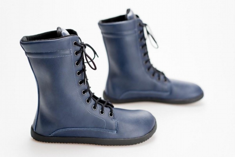 Ahinsa Jaya Barfuß Winterstiefel Damen Blau | KMH6563PX