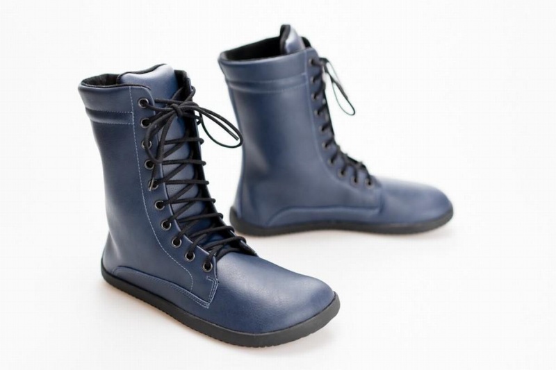 Ahinsa Jaya Barfuß Winterstiefel Damen Blau | KMH6563PX