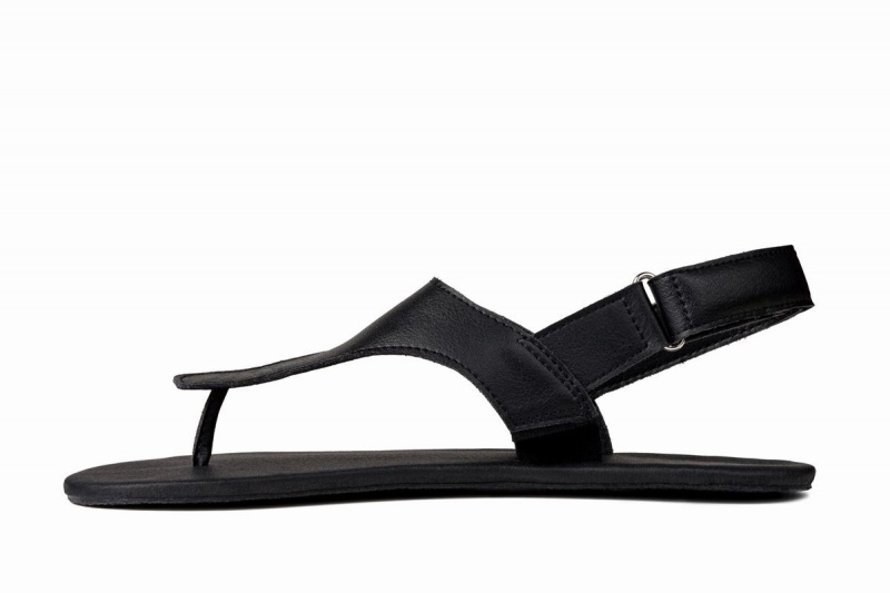 Ahinsa Simple Barfuß Sandalen Damen Schwarz | RTQ7040AB