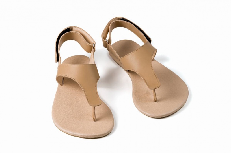 Ahinsa Simple Barfuß Sandalen Herren Beige | NUV1519JP