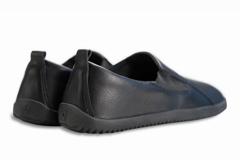 Ahinsa Vegan Leder Barfuß Slip-on-sneakers Herren Schwarz | QHZ589PN