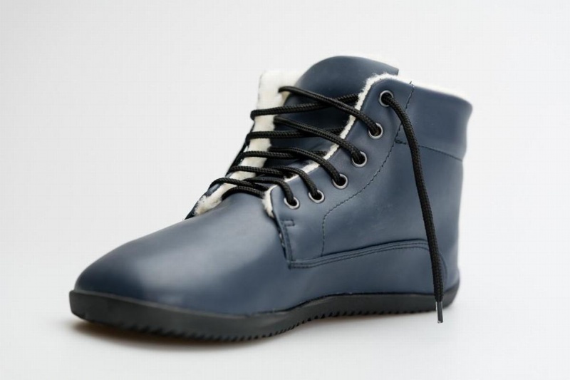 Ahinsa Winter Barfuß Stiefeletten Damen Blau | YDU435KX